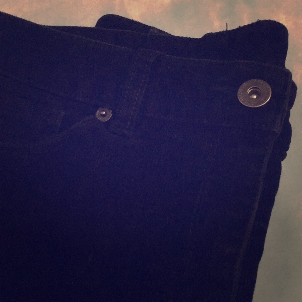 Black corduroy pants